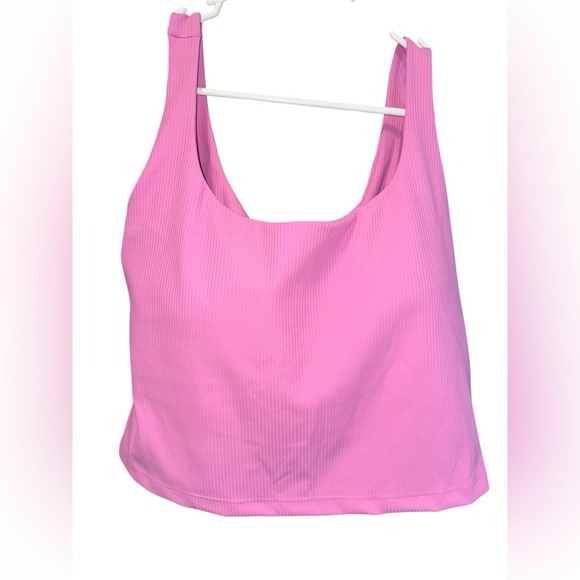 Fabletics Tops - Fabletics NWT Pink Twist Rib Tank Size 1X / XXL